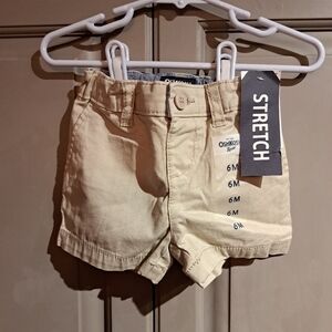 Oshkosh B'Gosh 6 month boys tan stretch shorts new